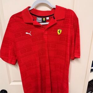 Puma men’s Red Polo with Ferrari Logo